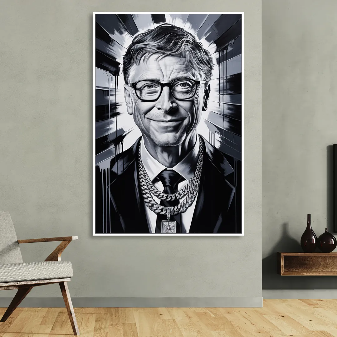 Future Code Sitting Room - White Canvas Wall Art