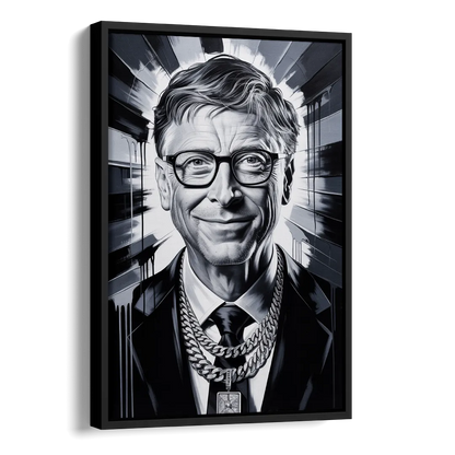 Future Code Side - Black Canvas Wall Art