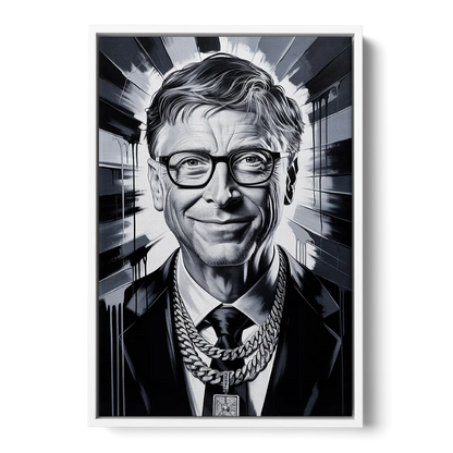 Future Code Front - White Canvas Wall Art