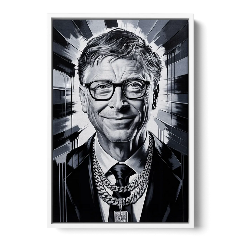 Future Code Front - White Canvas Wall Art