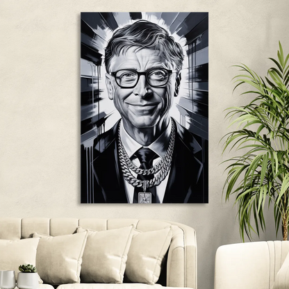 Future Code Living Room - Canvas Wall Art