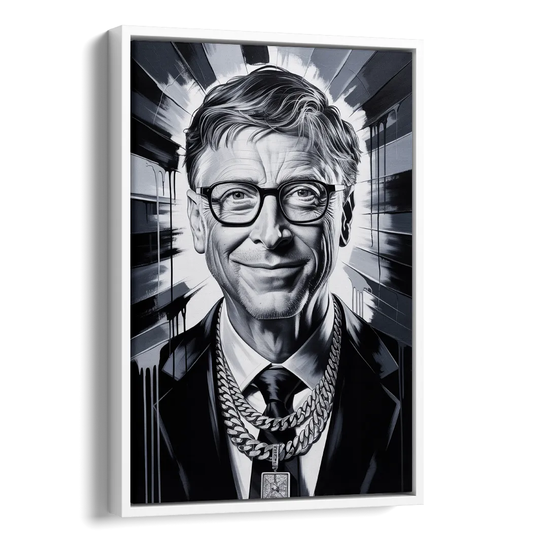 Future Code Side - White Canvas Wall Art