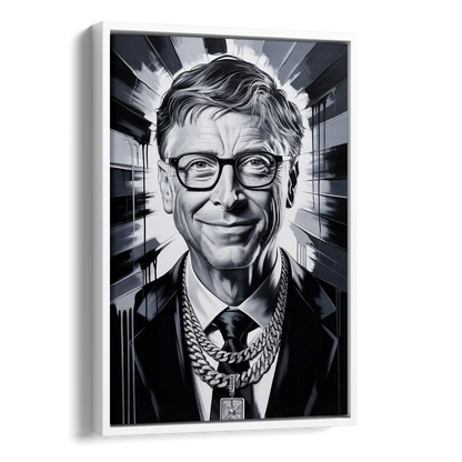 Future Code Side - White Canvas Wall Art