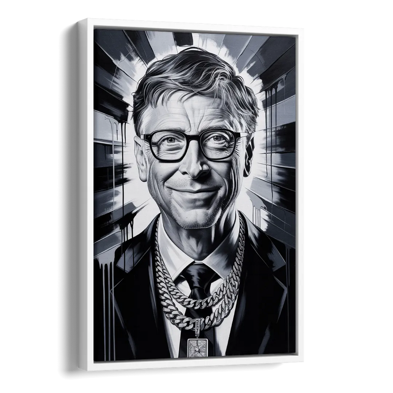 Future Code Side - White Canvas Wall Art