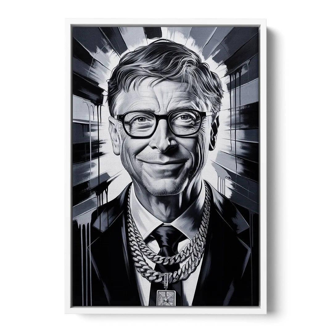 Future Code - White Frame Canvas