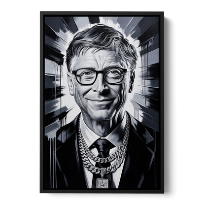 Future Code Front - Black Canvas Wall Art