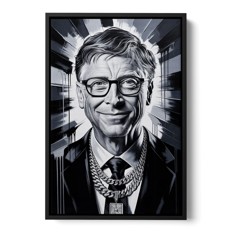 Future Code Front - Black Canvas Wall Art