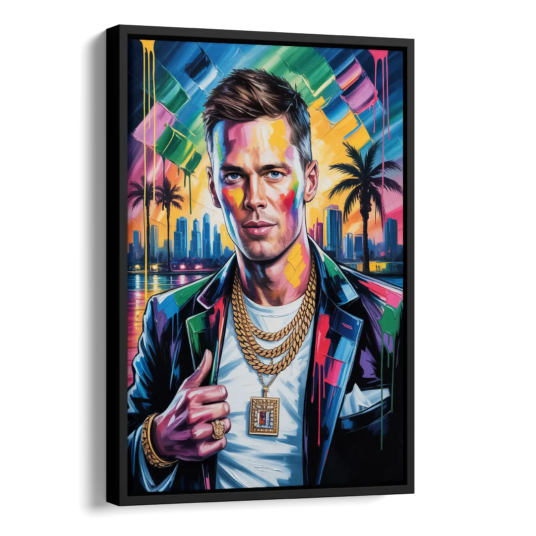 GOAT 2.0 Side - Black Canvas Wall Art