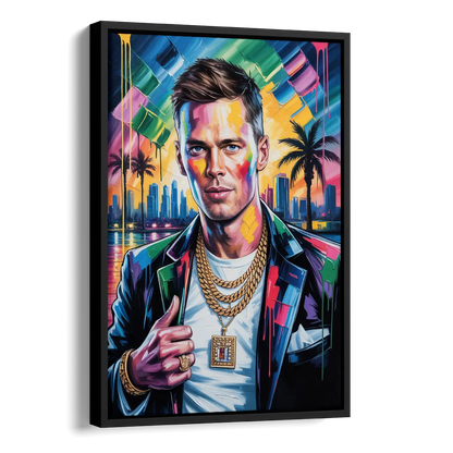 GOAT 2.0 Side - Black Canvas Wall Art