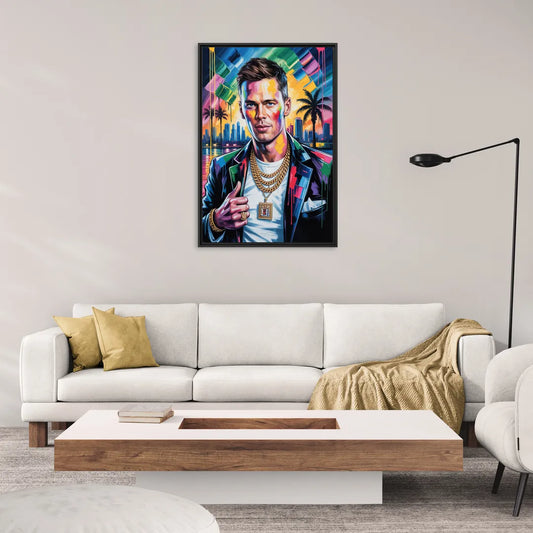 GOAT 2.0 - Living Room Black Frame Canvas