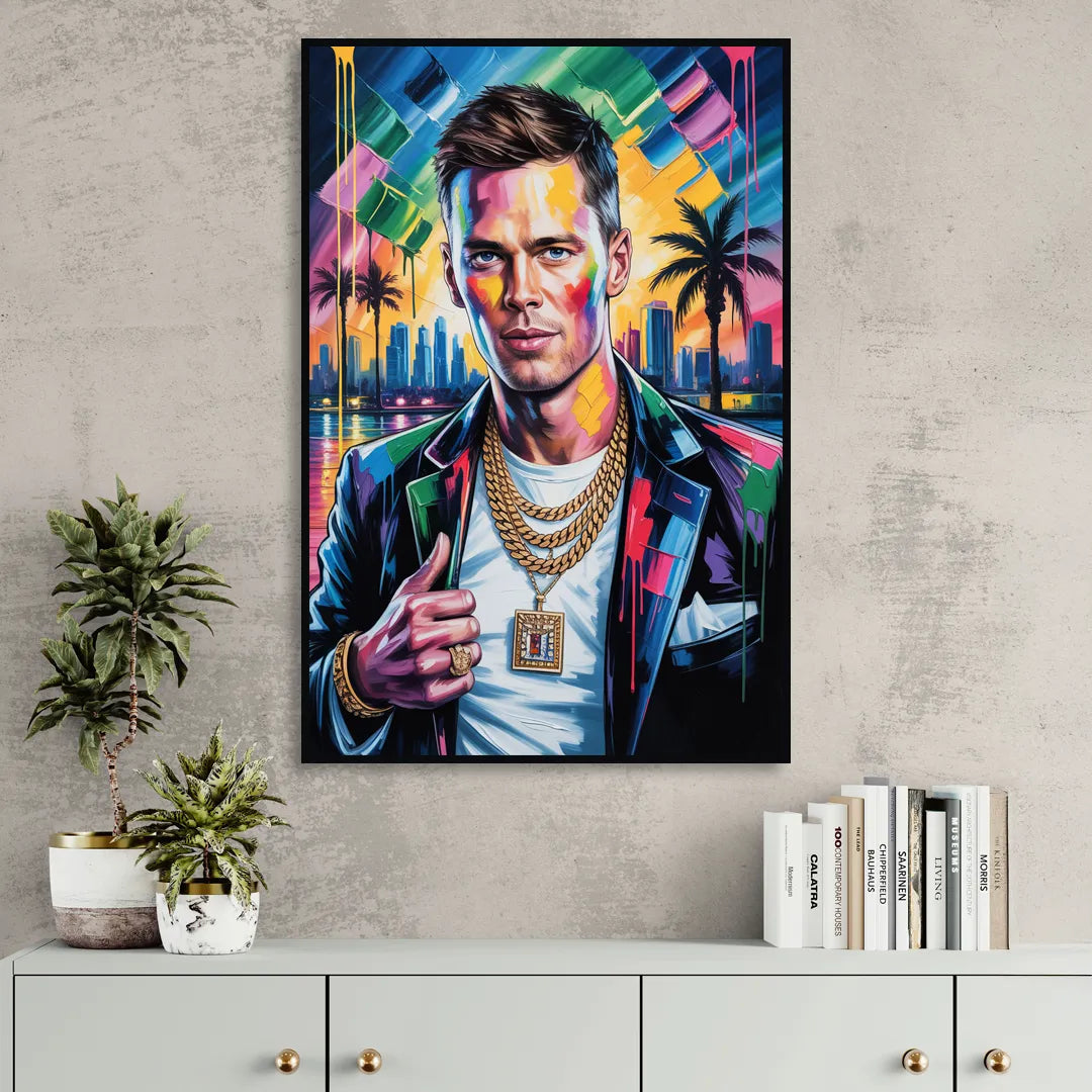 GOAT 2.0 Sitting Room - Black Canvas Wall Art