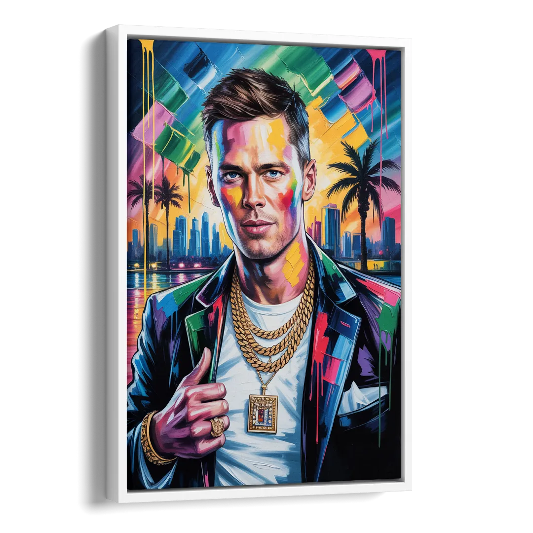 GOAT 2.0 Side - White Canvas Wall Art