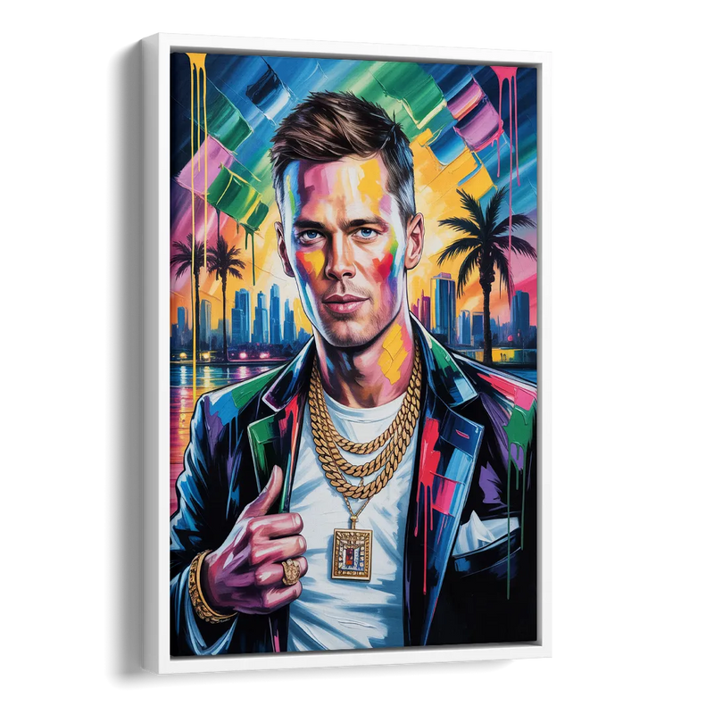 GOAT 2.0 Side - White Canvas Wall Art