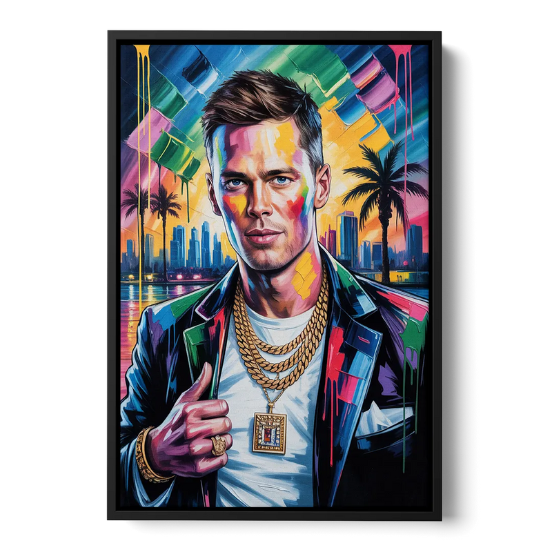 GOAT 2.0 Front - Black Canvas Wall Art