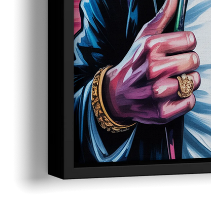 GOAT 2.0 - Close-Up Black Frame Canvas