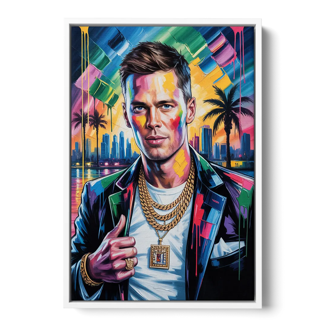 GOAT 2.0 Front - White Canvas Wall Art