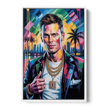 GOAT 2.0 Front - White Canvas Wall Art