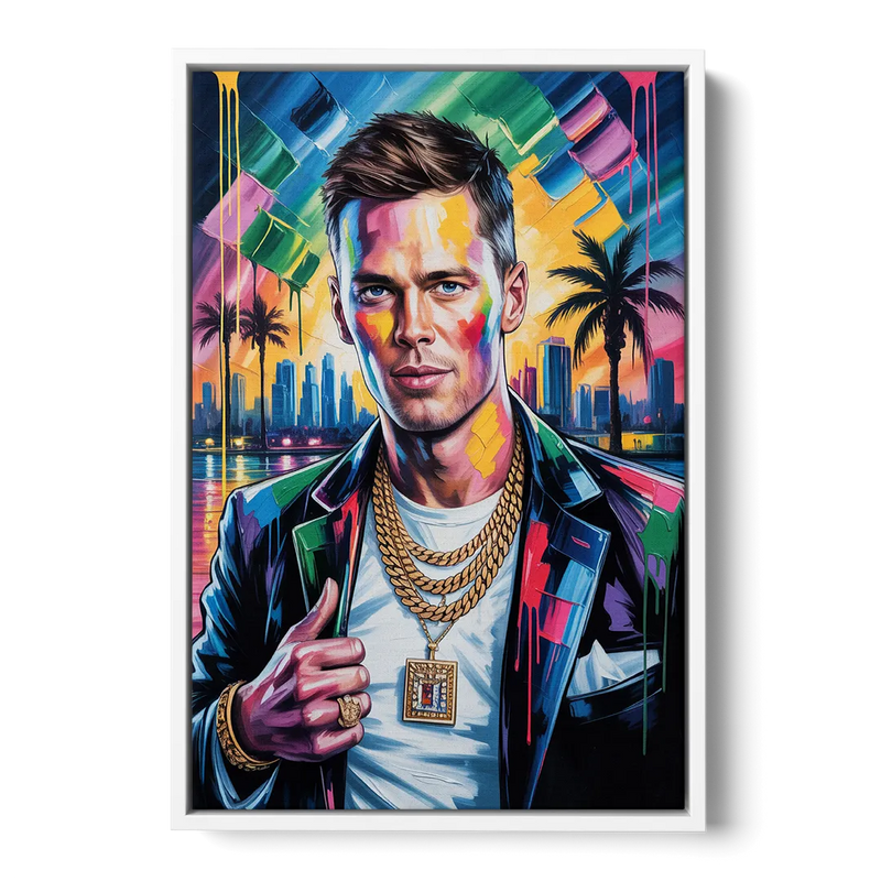 GOAT 2.0 Front - White Canvas Wall Art