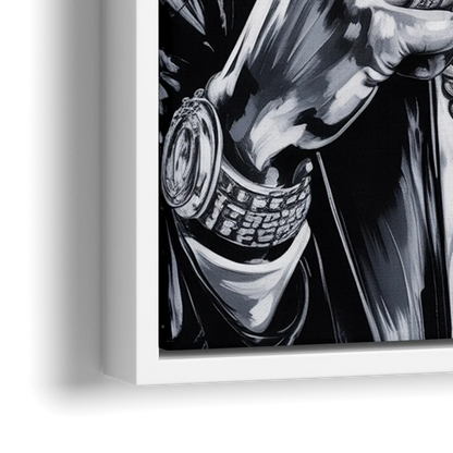 GOAT - Close-Up White Frame Canvas
