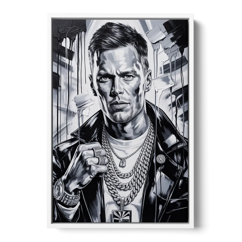 GOAT Front - White Canvas Wall Art