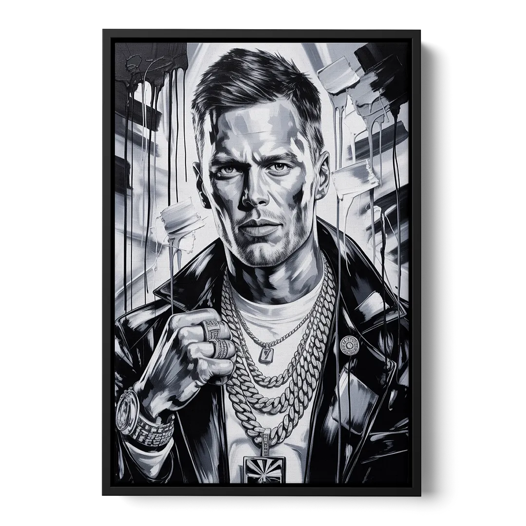 GOAT Front - Black Canvas Wall Art