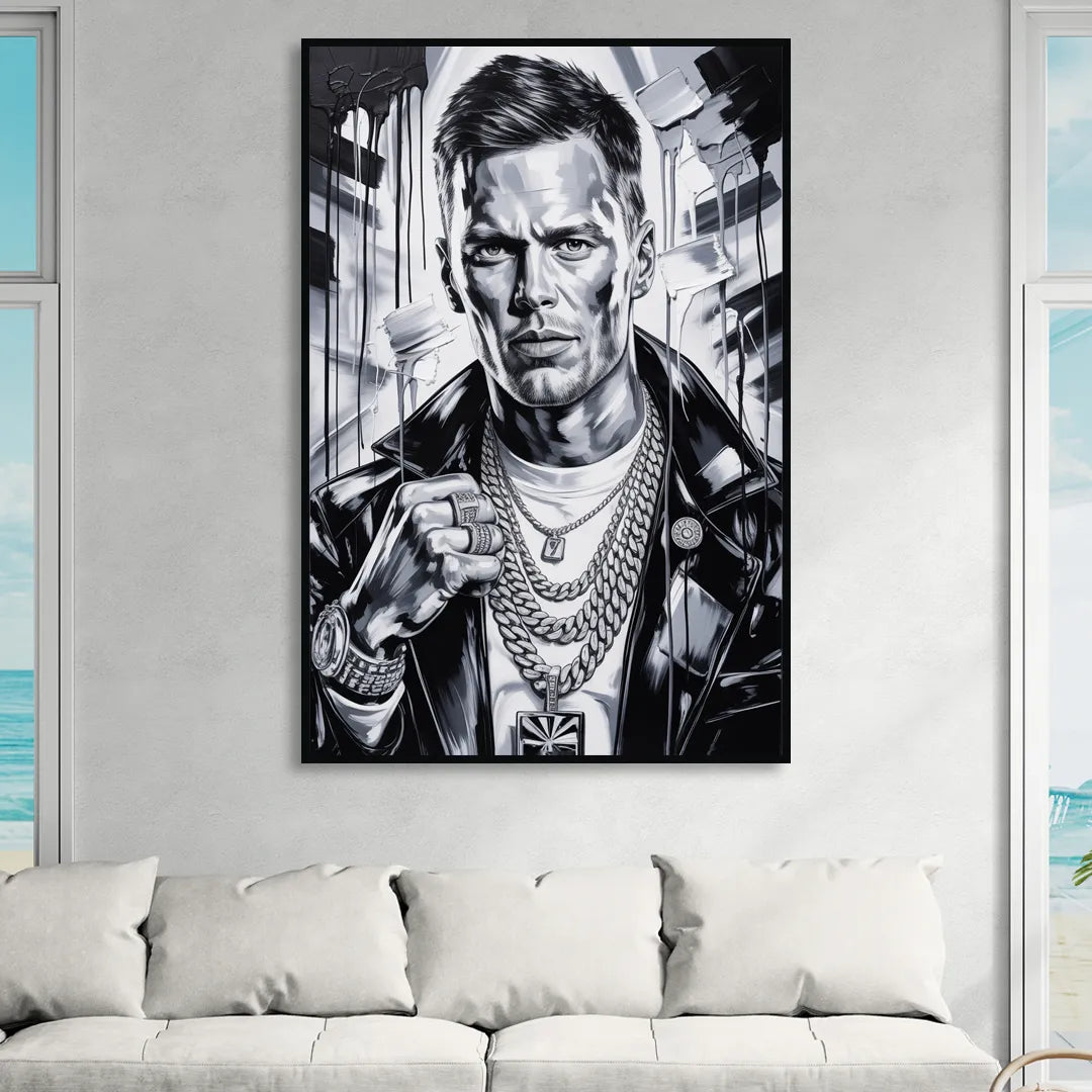 GOAT Sitting Room - Black Canvas Wall Art