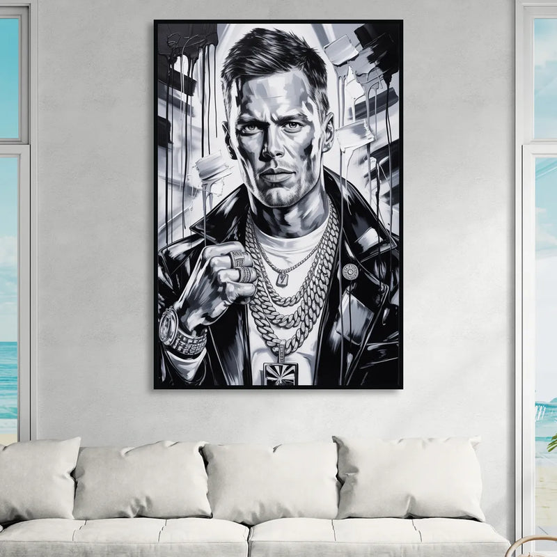 GOAT Sitting Room - Black Canvas Wall Art