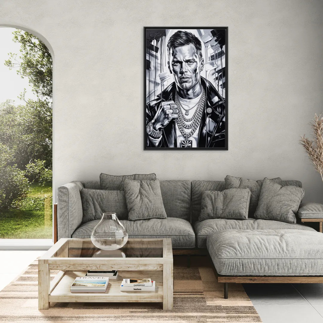 GOAT - Living Room Black Frame Canvas
