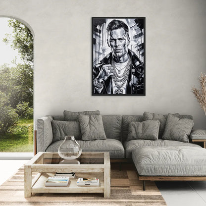 GOAT - Living Room Black Frame Canvas