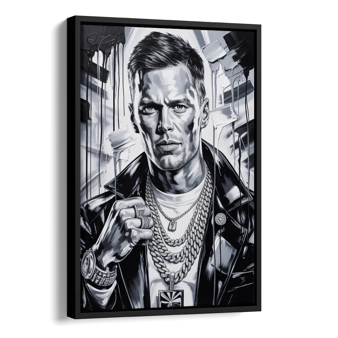 GOAT Side - Black Canvas Wall Art