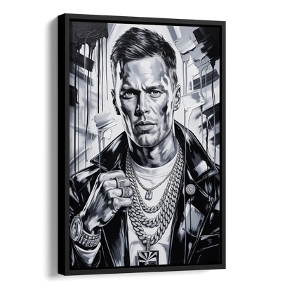 GOAT Side - Black Canvas Wall Art