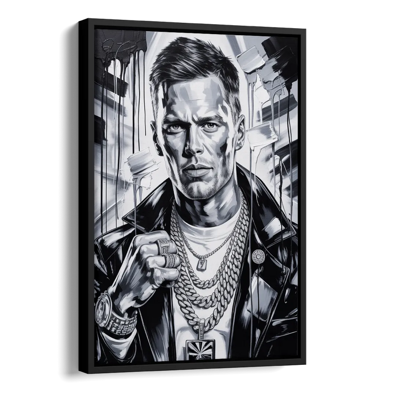 GOAT Side - Black Canvas Wall Art