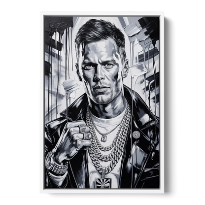 GOAT - White Frame Canvas
