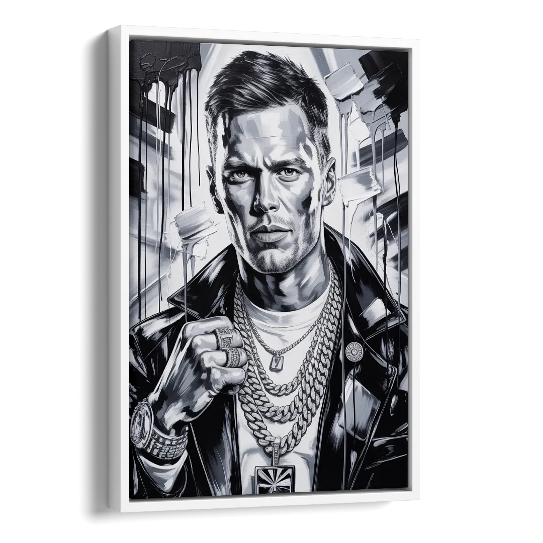 GOAT Side - White Canvas Wall Art