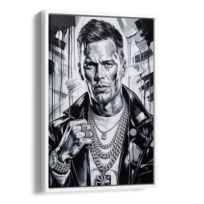 GOAT Side - White Canvas Wall Art