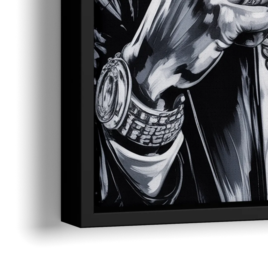 GOAT - Close-Up Black Frame Canvas