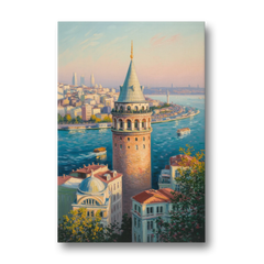 Galata Tower View - Canvas Wall Art - Front