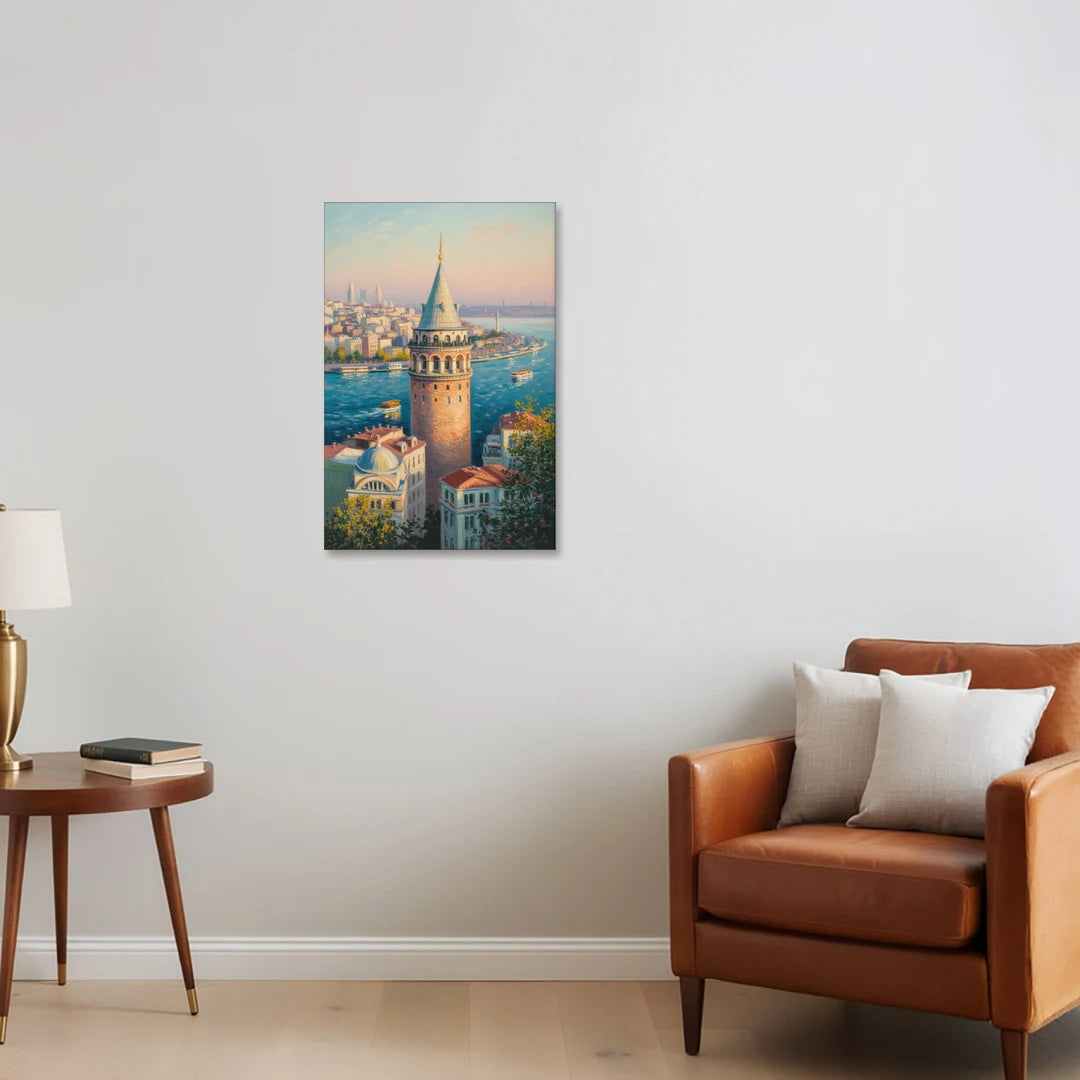 Galata Tower View - Canvas Wall Art - Sofa - 20x30
