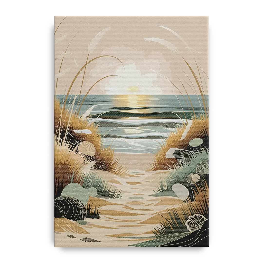 Galveston Coastal Vibes Front - Canvas Wall Art