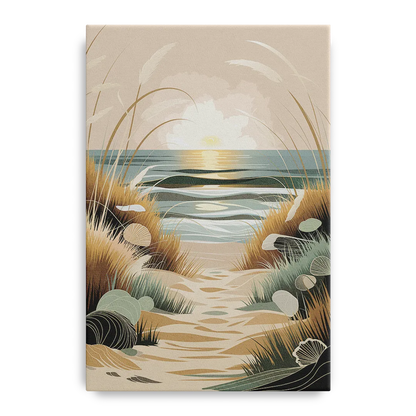 Galveston Coastal Vibes Front - Canvas Wall Art