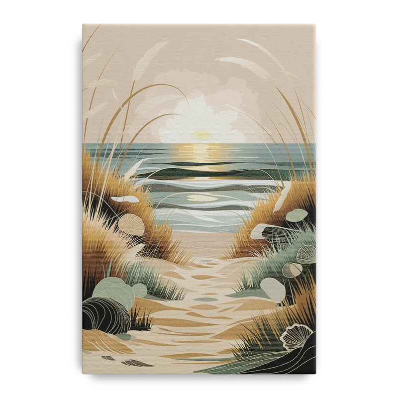 Galveston Coastal Vibes Front - Canvas Wall Art