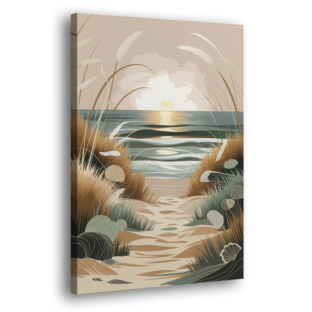 Galveston Coastal Vibes Side - Canvas Wall Art