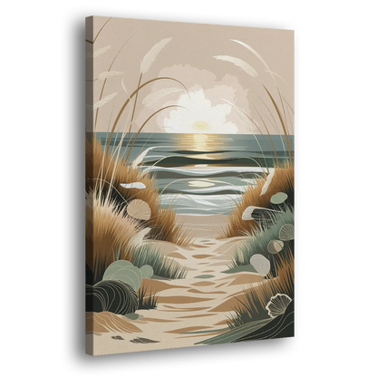 Galveston Coastal Vibes Side - Canvas Wall Art