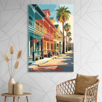 Galveston Downtown Charm Sitting Room - Canvas Wall Art