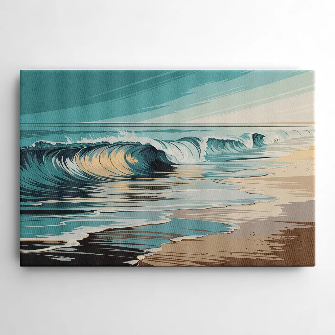 Galveston Ocean Waves - Canvas Wall Art