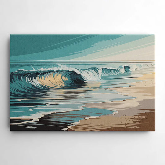 Galveston Ocean Waves - Canvas Wall Art