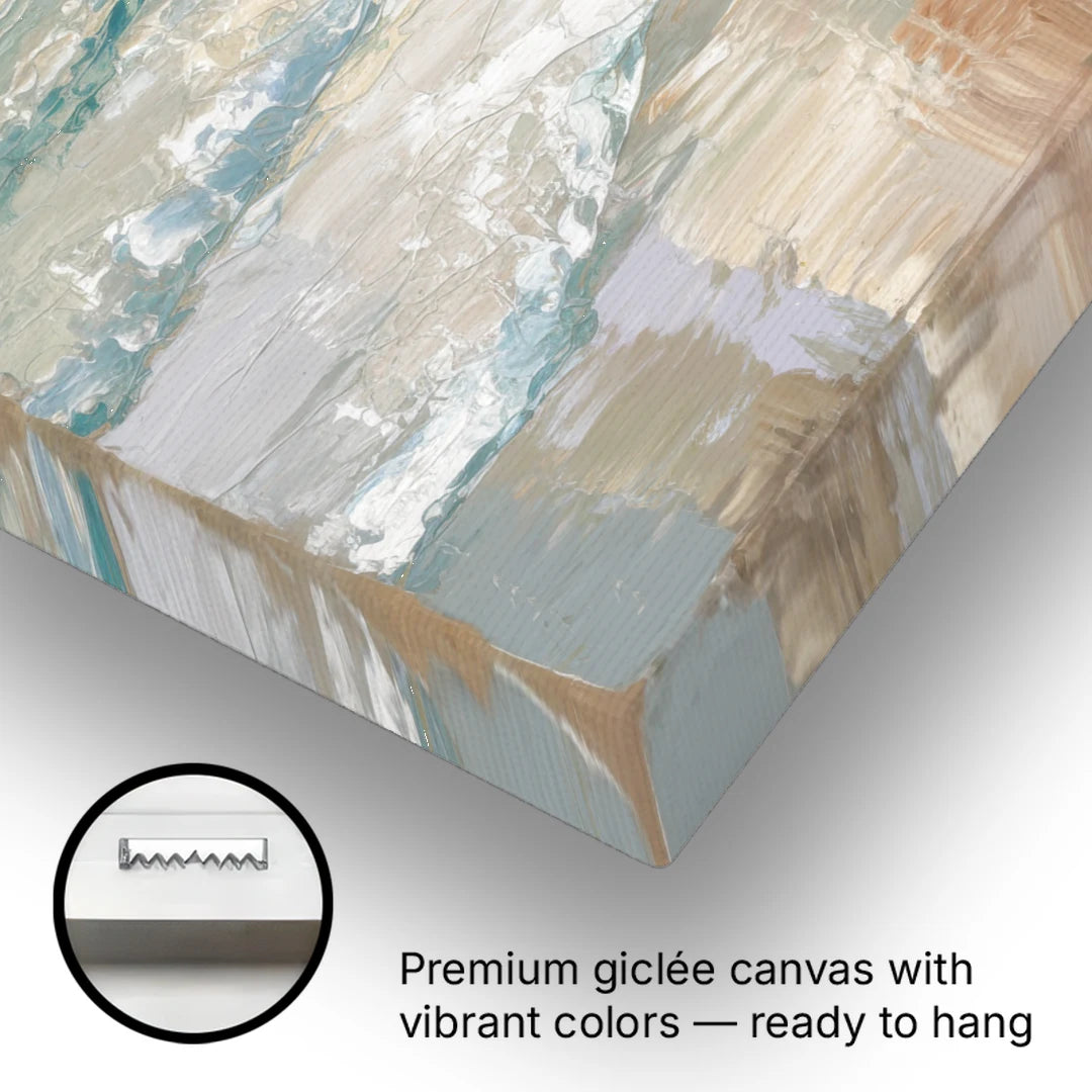 Galveston Seagulls in Flight - Canvas Wall Art - Gallery Wrap Corner