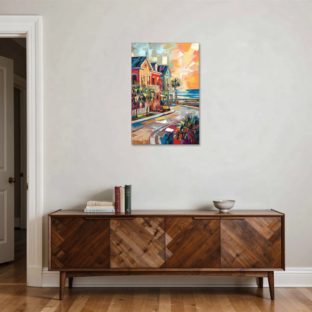 Galveston Texas Pride - Canvas Wall Art - Coffee Table - 24x36