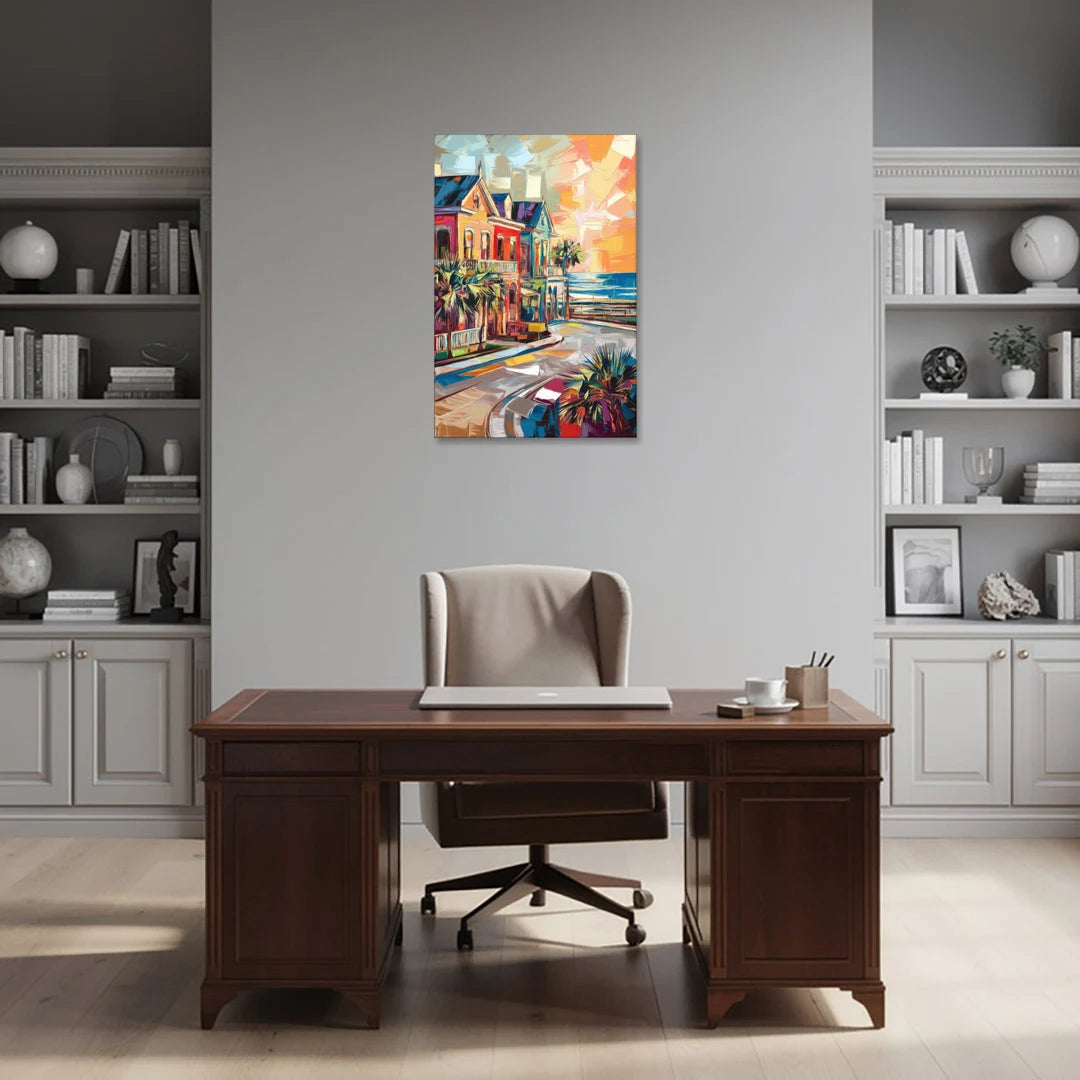 Galveston Texas Pride - Canvas Wall Art - Office - 24x36