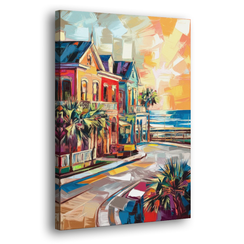Galveston Texas Pride - Canvas Wall Art - Side